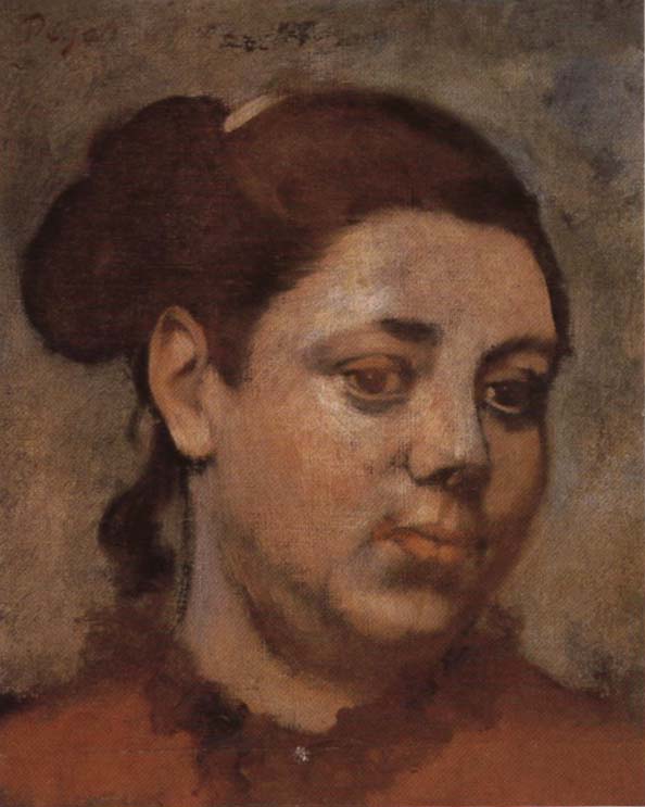 Edgar Degas Head of a Woman